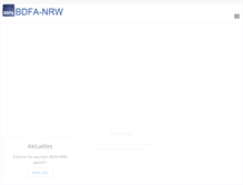 Tablet Screenshot of bdfa-nrw.de